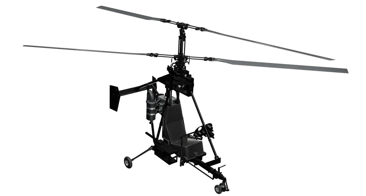 Вертолёт Микрон-3, 3D-модель